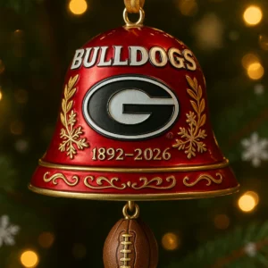 Georgia Bulldogs 134th Anniversary Bell Ornament