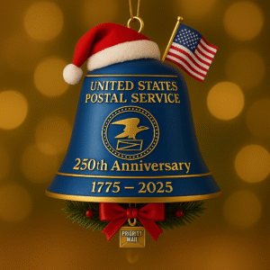U.S. Postal Service 250th Anniversary Bell Ornament (1775–2025)