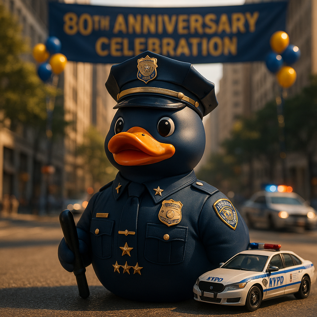 NYPD 80th Anniversary Commemorative Rubber Duck – Parade Edition
