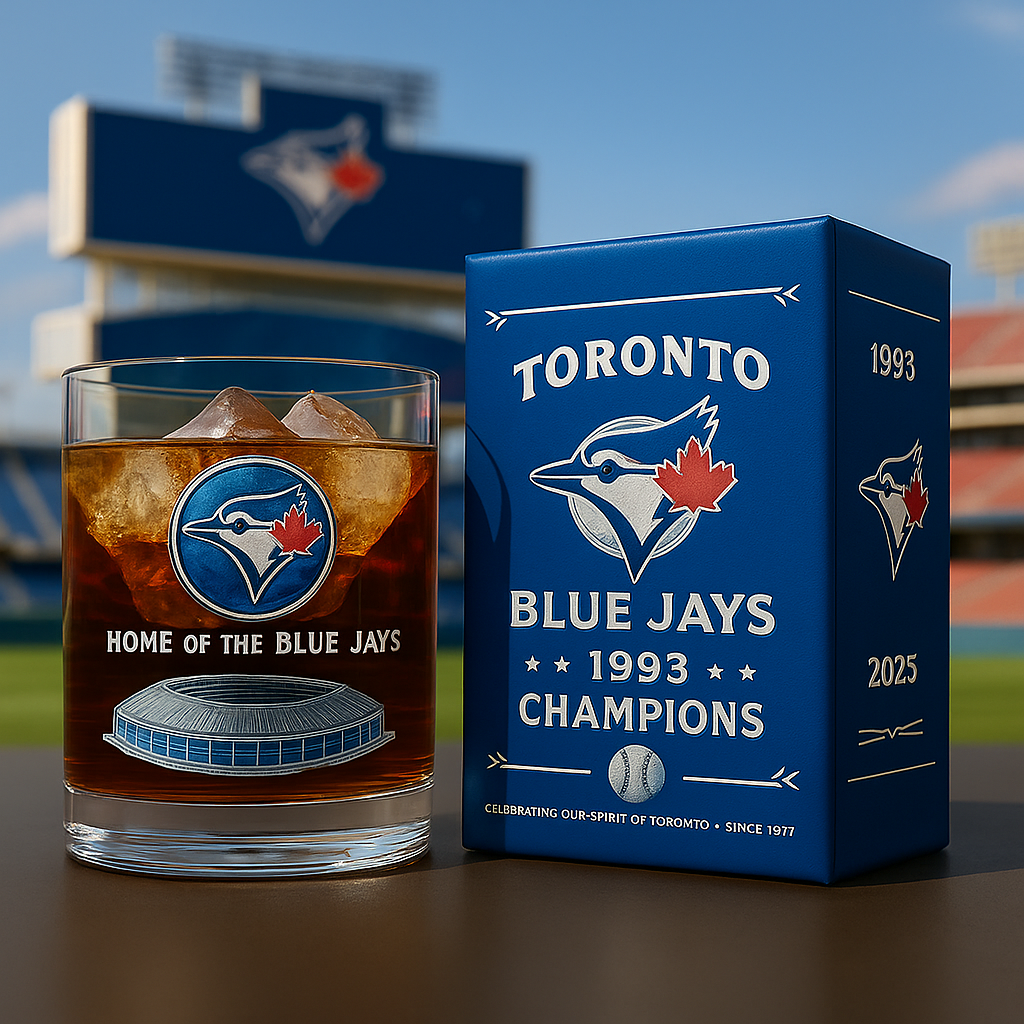 Toronto Blue Jays 1993 Champions Commemorative Whiskey Glass