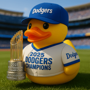 Los Angeles Dodgers 2025 Champions Rubber Duck Collectible