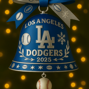 Los Angeles Dodgers 2025 Commemorative Bell Ornament